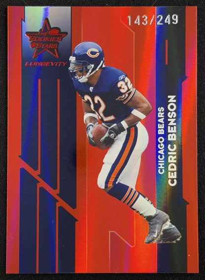 Cedric Benson 2005 Leaf Rookies & Stars Longevity /249 Bears - front