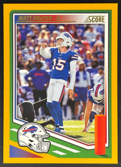 Matt Prater 2025 Score Gold /10 Patriots