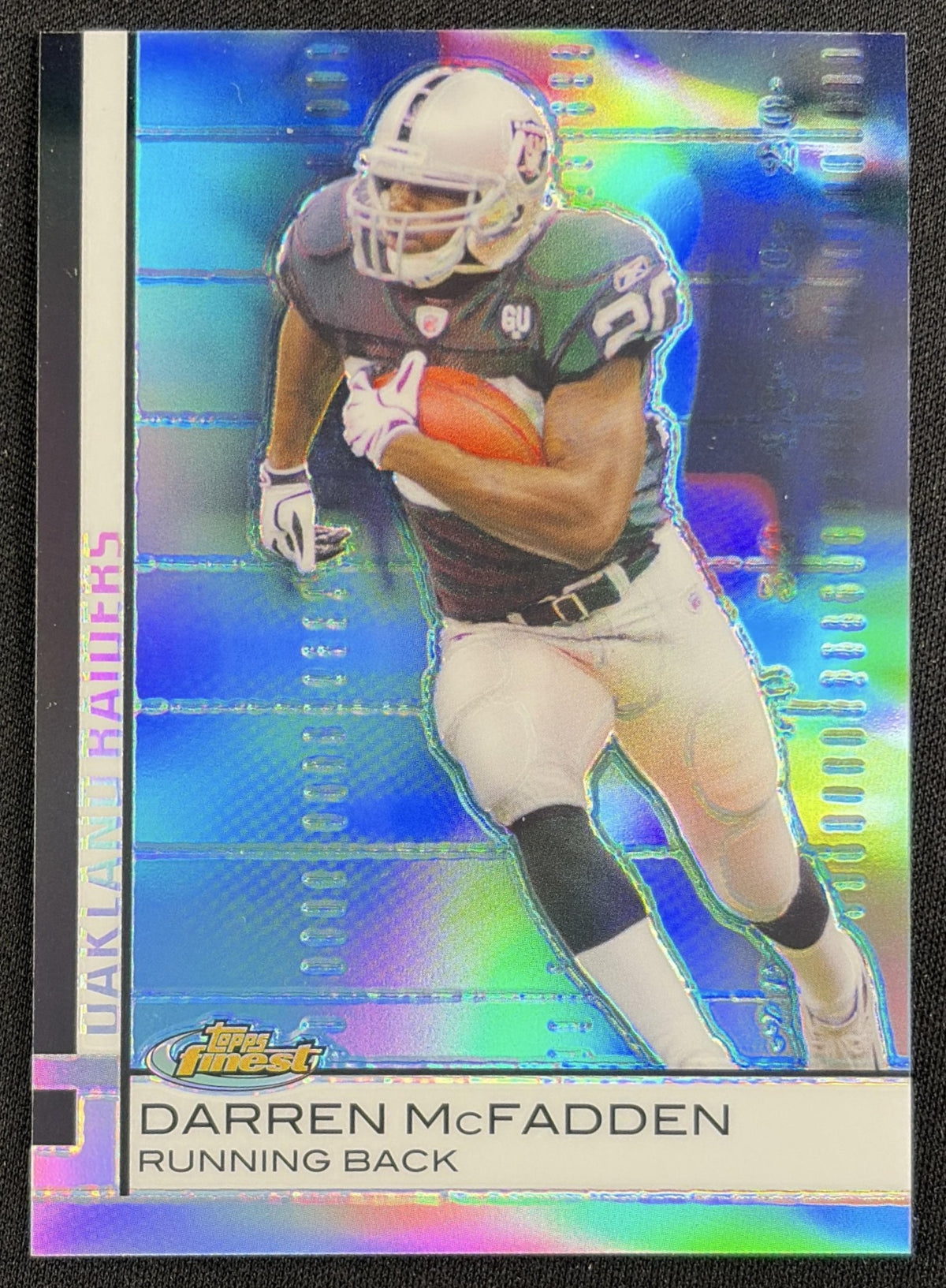 Darren McFadden 2009 Topps Finest Blue Refractor /429 Raiders