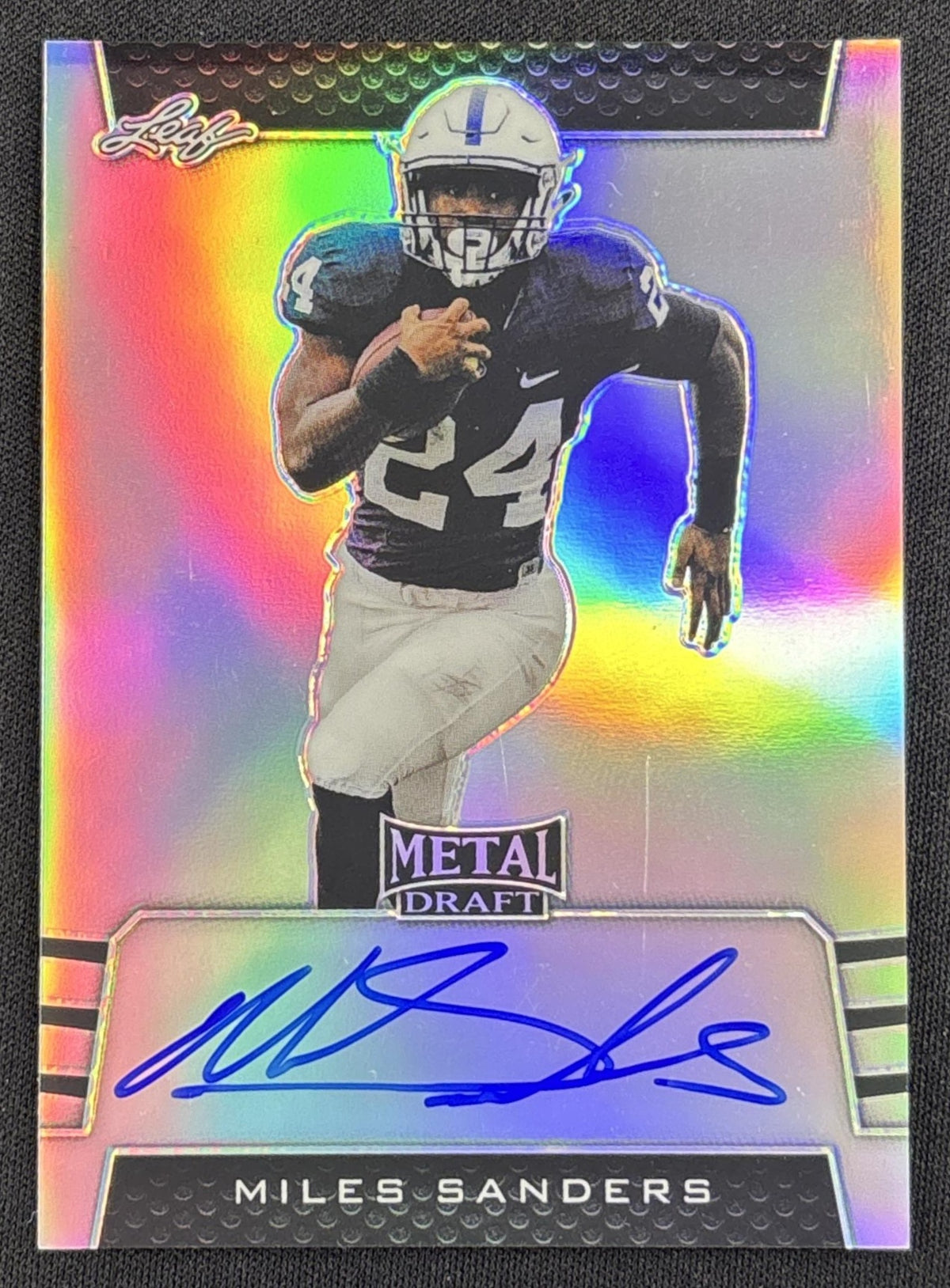 Miles Sanders 2019 Leaf Draft Auto Panthers