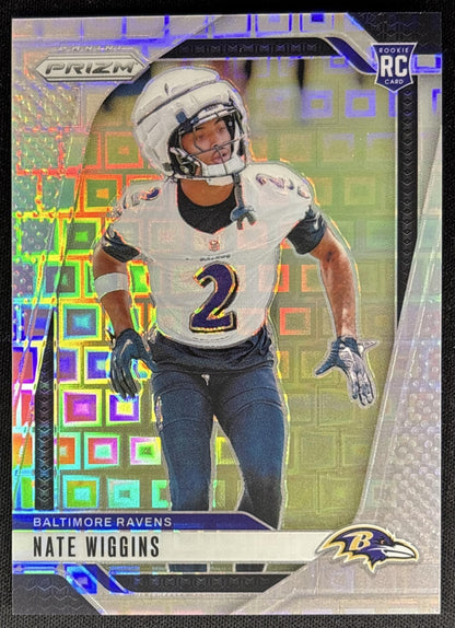 Nate Wiggins 2024 Panini Prizm Pandora /400 Ravens Sports Trading Card
