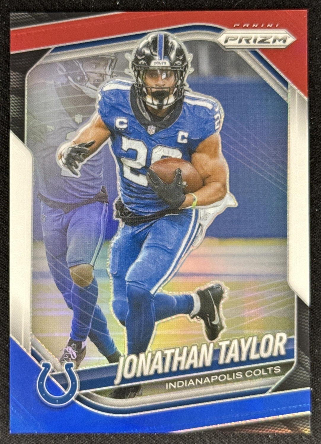 Jonathan Taylor 2025 Panini Prizm Red White & Blue Colts Sports Trading Card