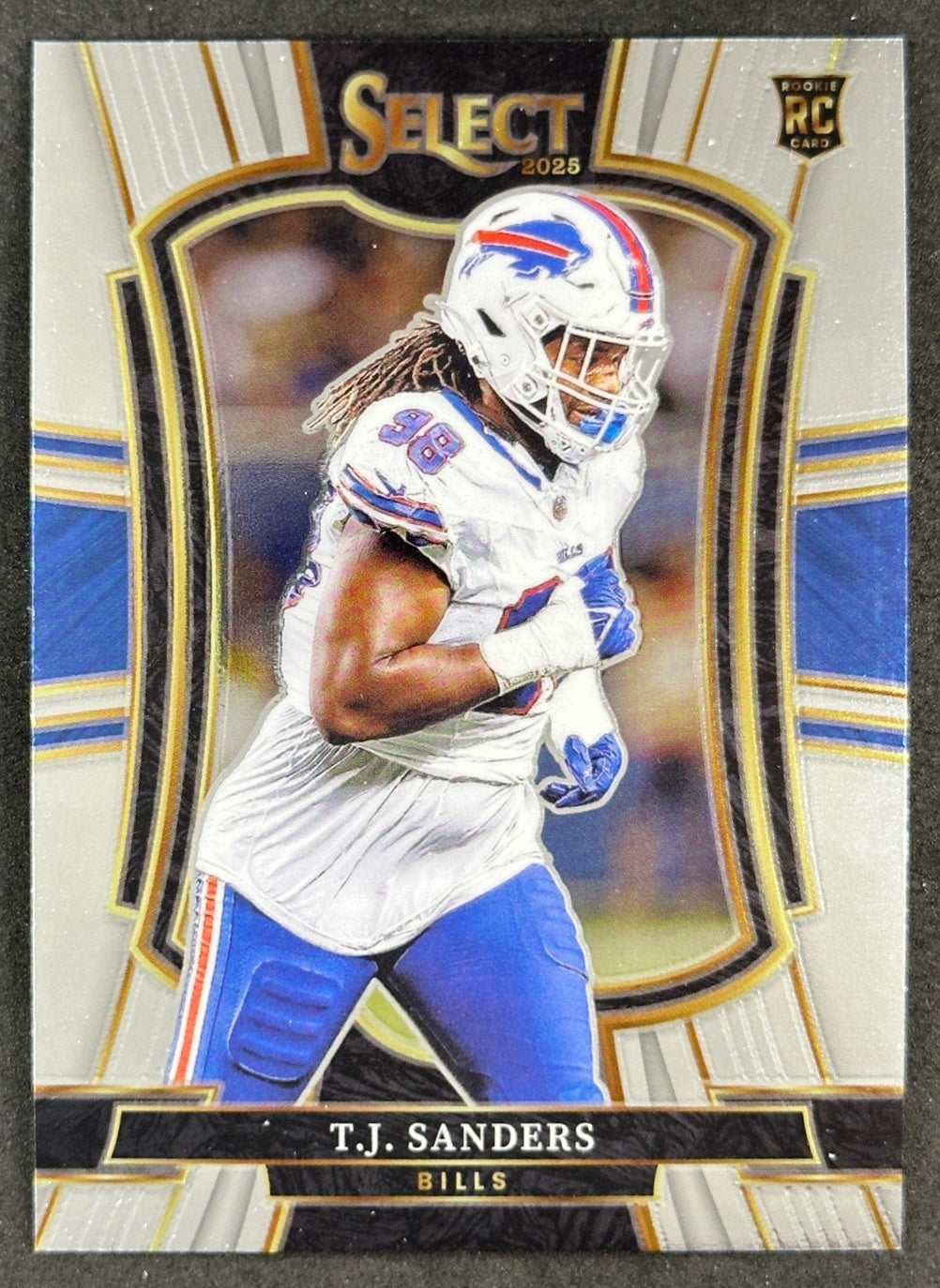 T.J. Sanders 2025 Select Premier Level Bills Sports Trading Cards