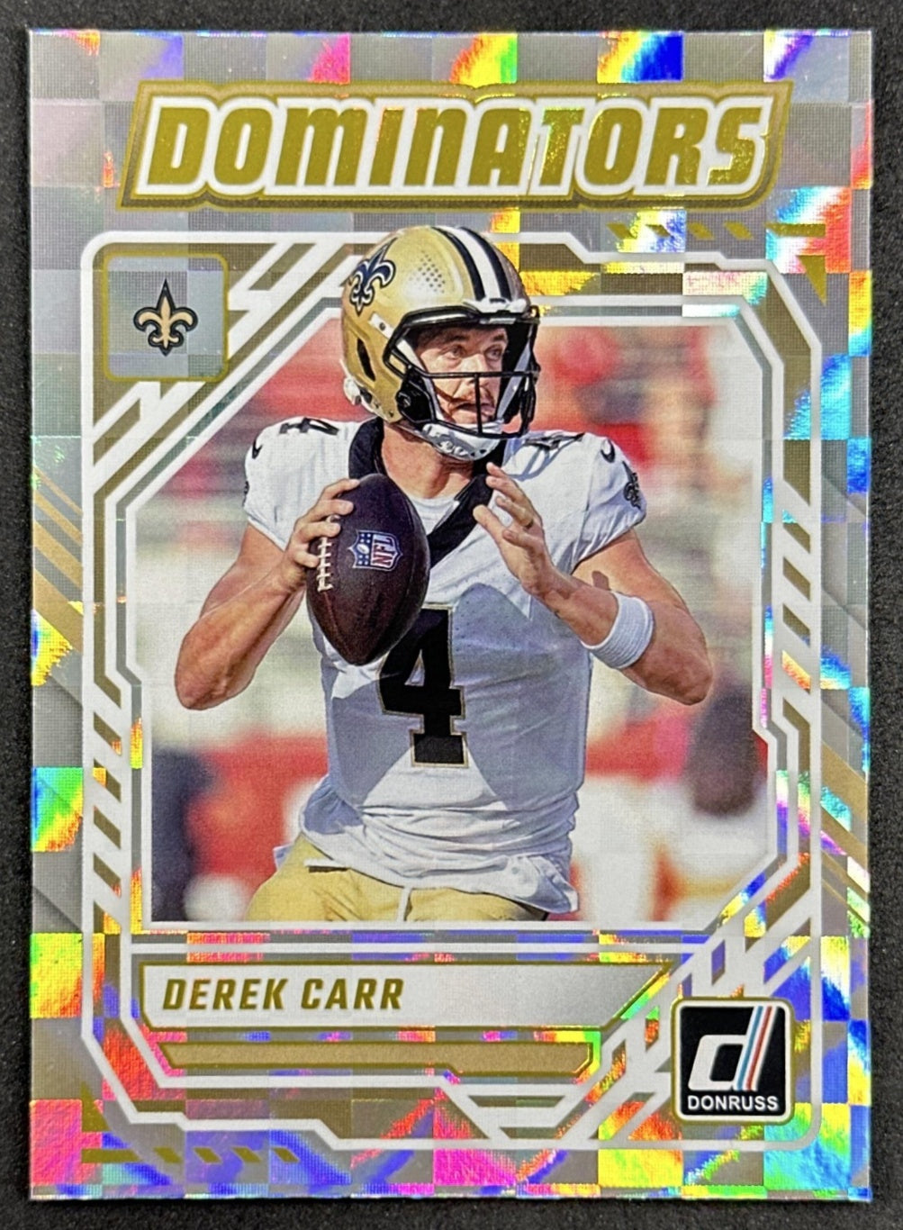 Derek Carr 2025 Panini Donruss Dominators Saints Sports Trading Cards