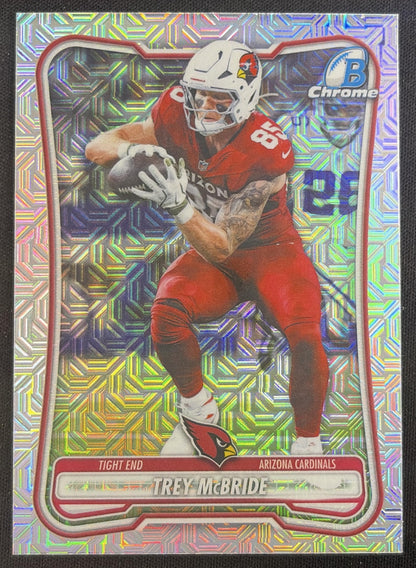 Trey McBride 2026 Bowman Chrome NFL Mojo Refractor Cardinals