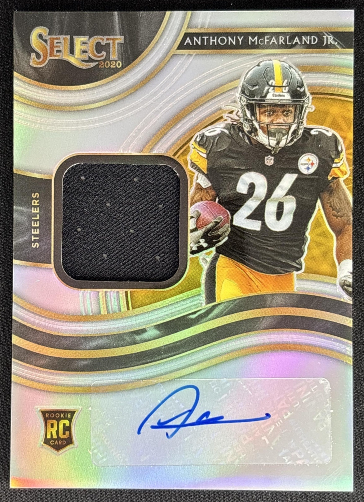 Anthony McFarland Jr. 2020 Select Rookie Signature Memorabilia Prizm /199 Steelers