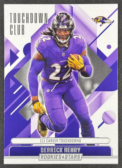 Derrick Henry Touchdown Club Rookies & Stars Baltimore Ravens Sports Trading Cards