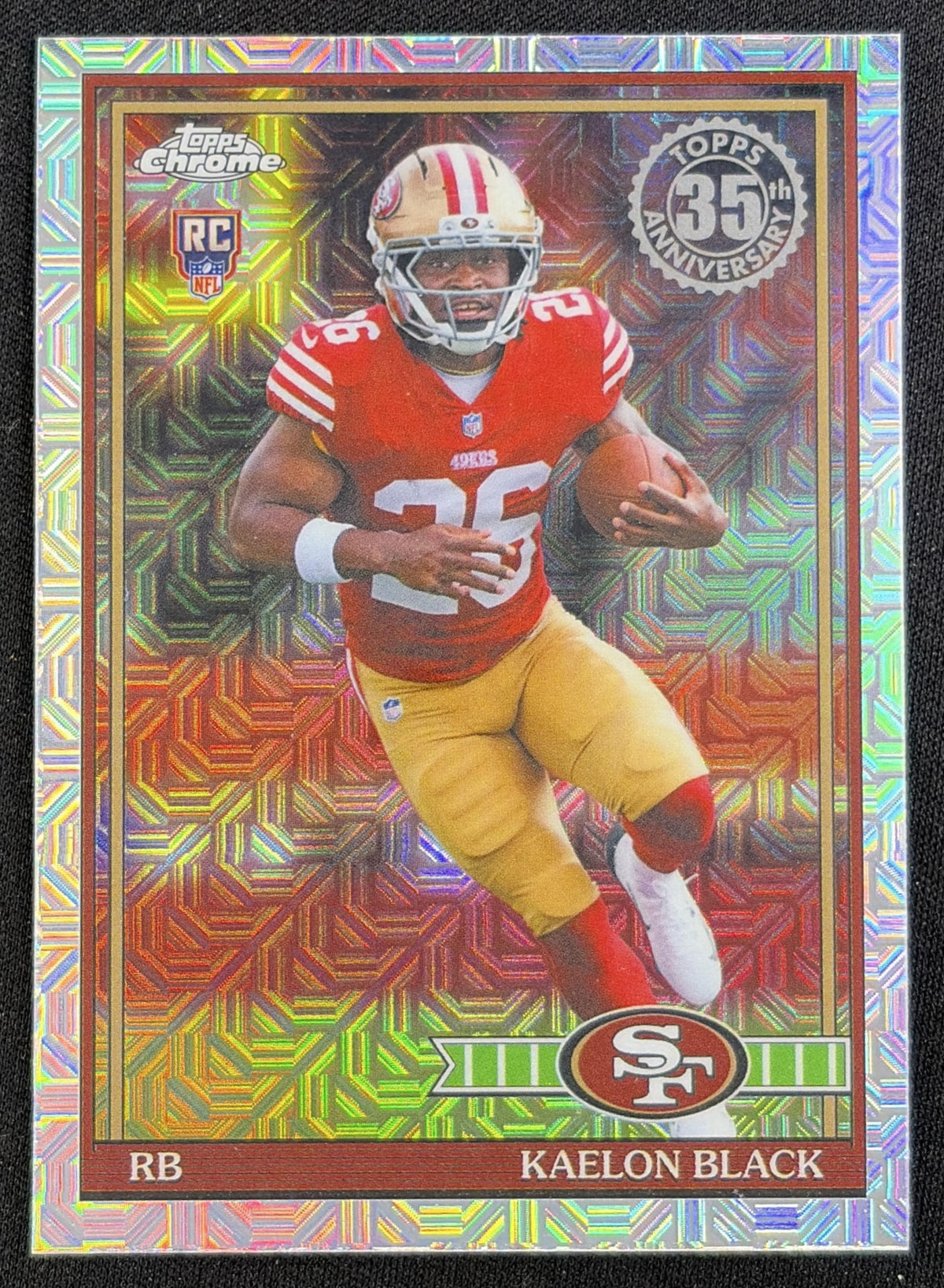 Kaelon Black 2026 Topps 1991 Chrome Rookie Mojo Refractor 49ers