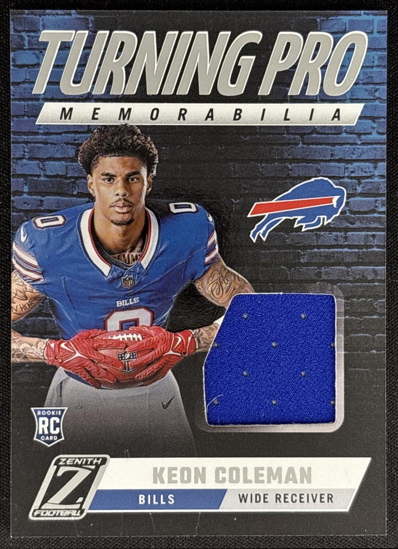 Keon Coleman 2024 Panini Zenith Turning Pro Memorabilia Bills