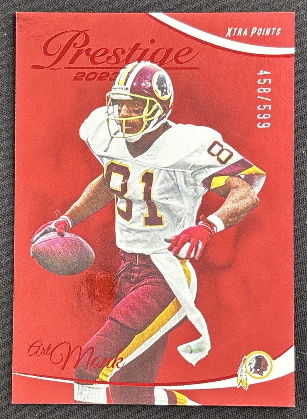 Art Monk 2023 Panini Prestige Xtra Points Red /599 Redskins