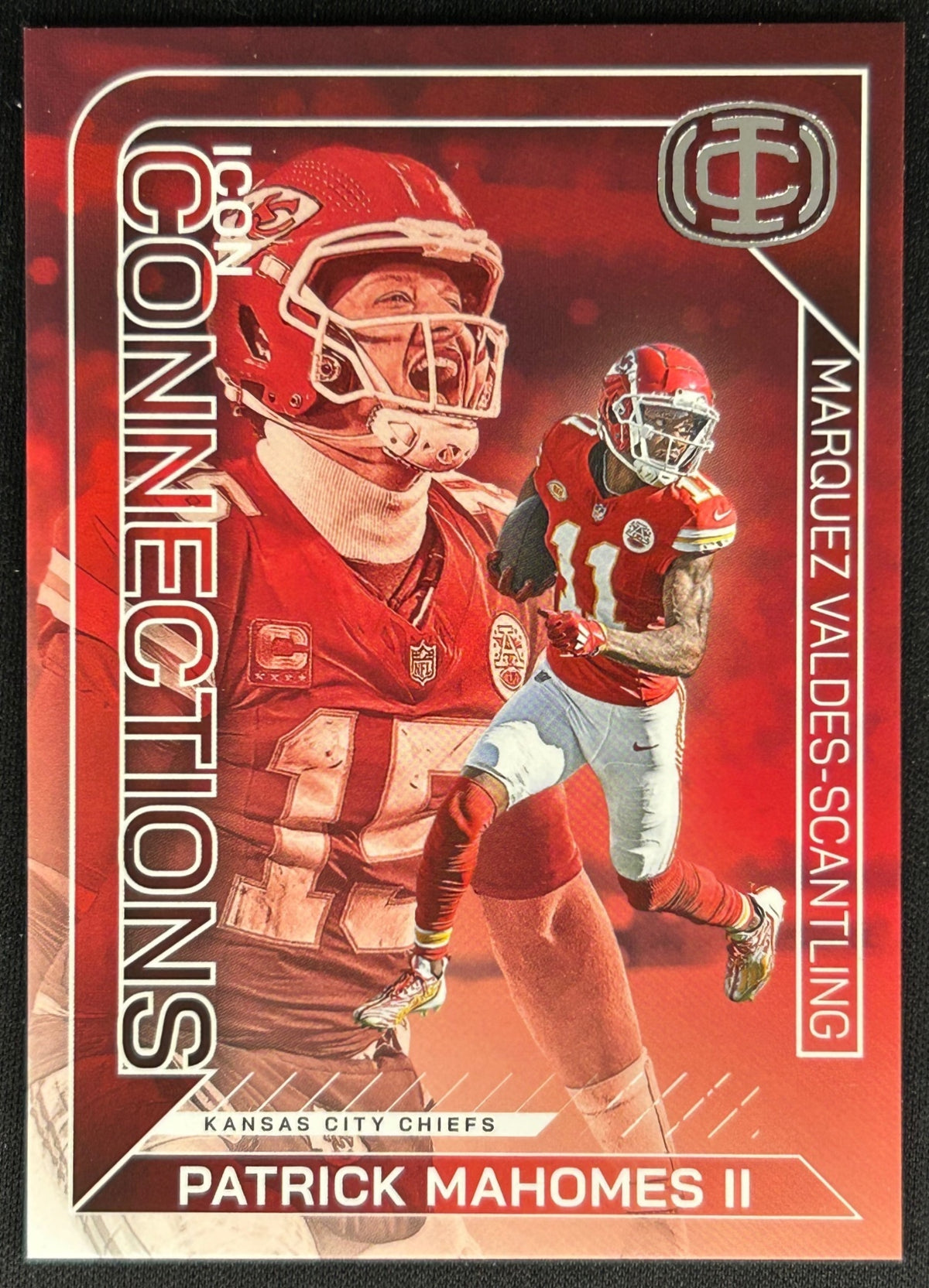 Patrick Mahomes II Marquez Valdes-Scantling 2025 Icon Connections Chiefs Default Title Sports Trading Cards