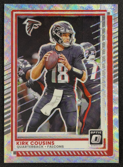 Kirk Cousins 2025 Panini Donruss Optic Wave Prizm /300 Falcons