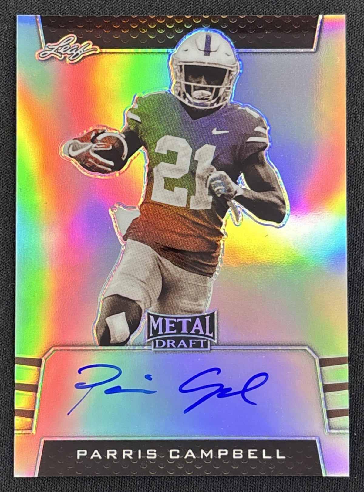 Parris Campbell 2019 Leaf Metal Draft Sepia Variation