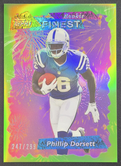 Phillip Dorsett 2015 Topps Finest 1995 Refractor Green /299 Colts