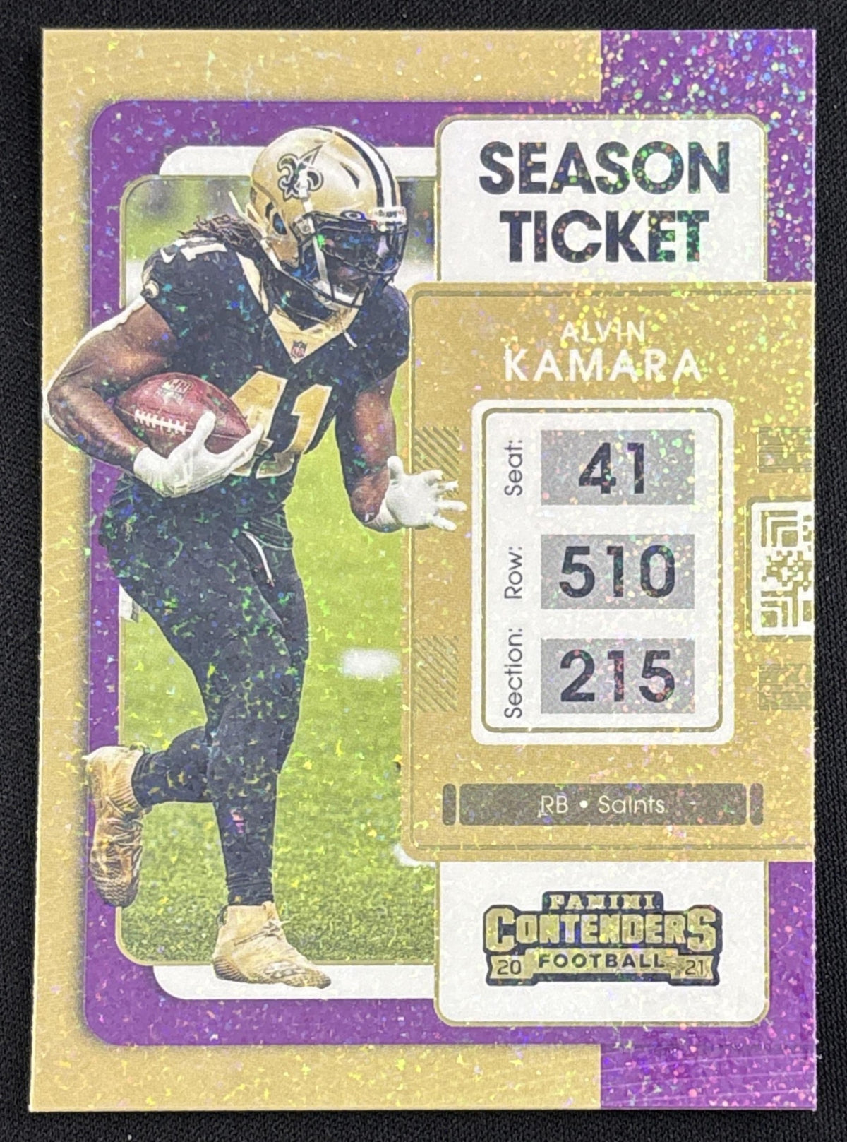 Alvin Kamara 2021 Panini Contenders Stardust Ticket Saints Default Title Sports Trading Card