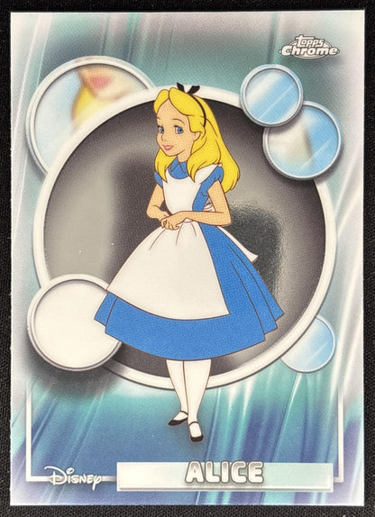 Alice 2026 Topps Chrome Disney in Wonderland front