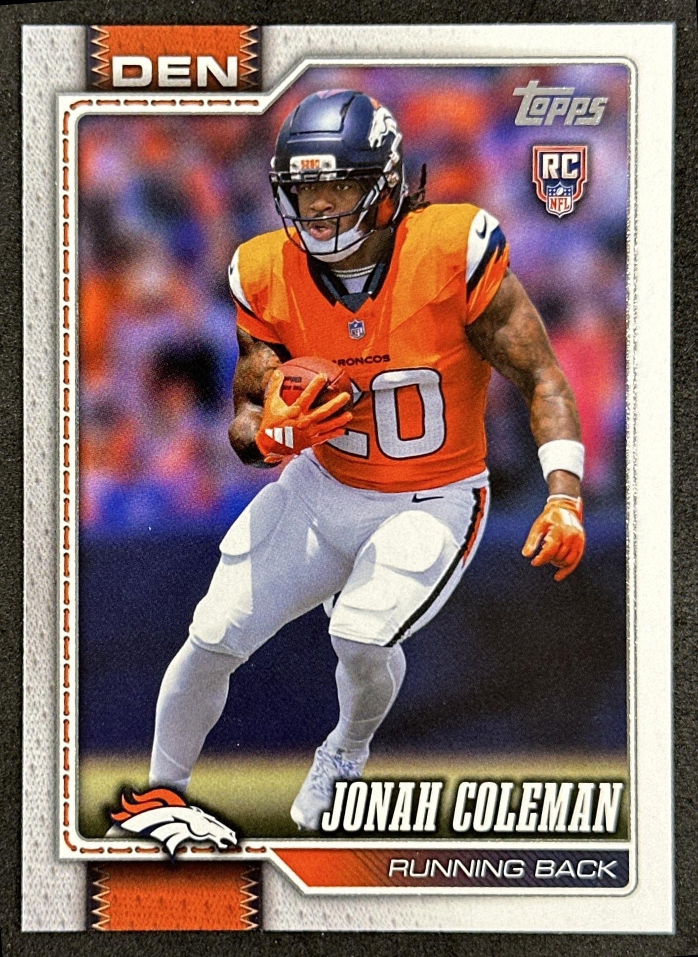 Jonah Coleman 2026 Topps Flagship Rookie Broncos Sports Trading Cards