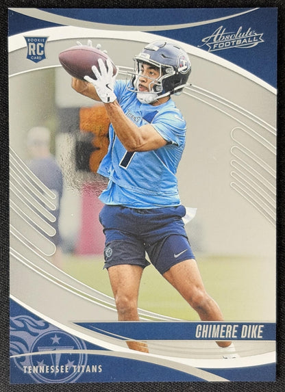 Chimere Dike 2025 Panini Absolute Rookies Titans