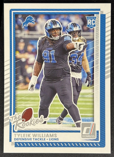 Tyleik Williams 2025 Panini Donruss Rookies & Highlights Lions Sports Trading Cards