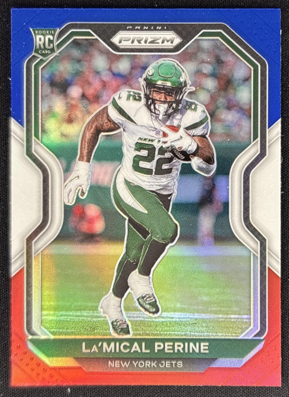 C.J. Mosley 2020 Panini Prizm Red White and Blue Jets front