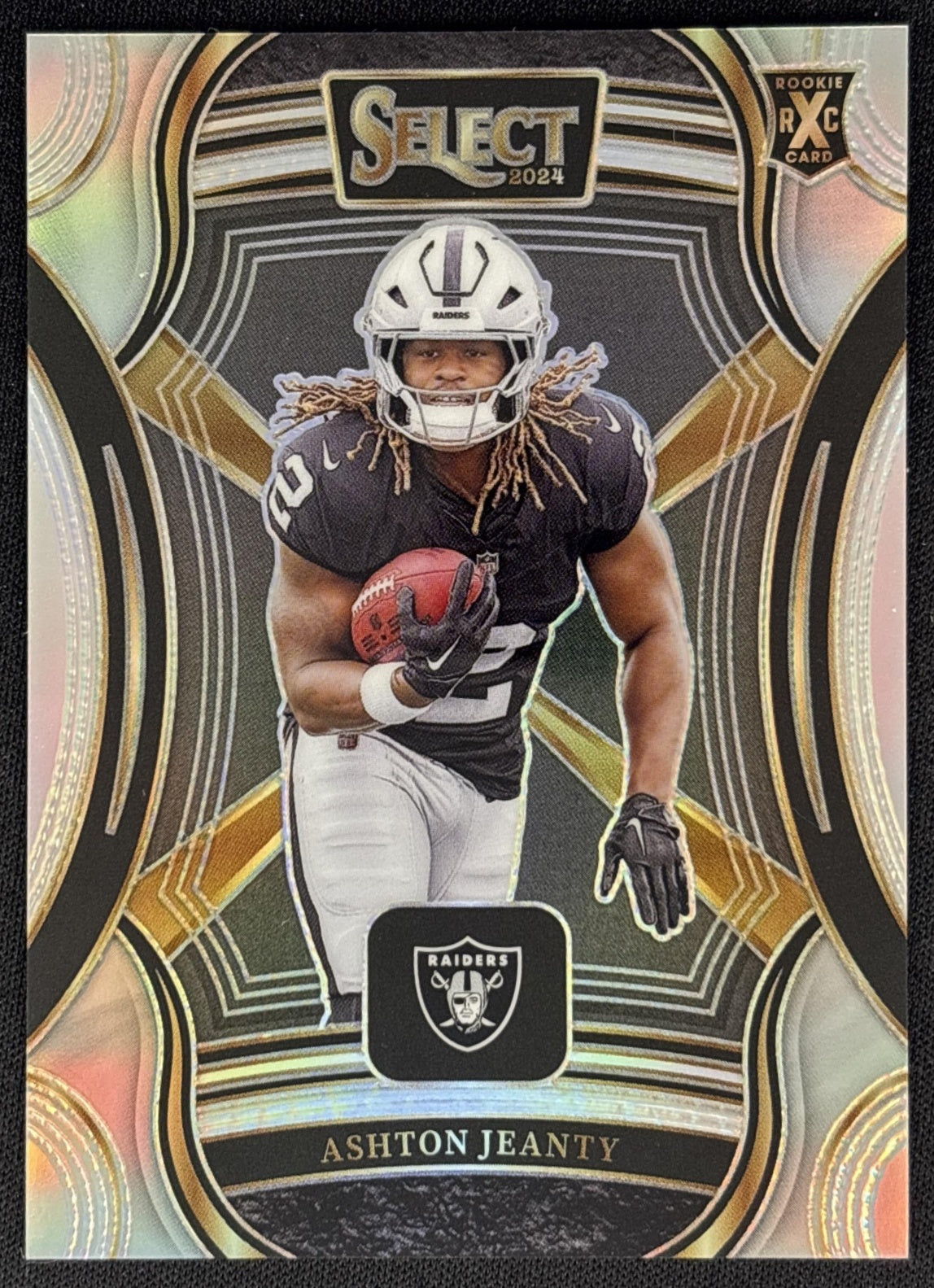 Ashton Jeanty 2024 Panini Select 2025 XRC Rookie Raiders front
