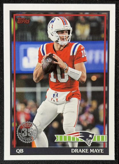 Drake Maye 2026 Topps 1991 Patriots front