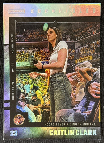 Caitlin Clark 2025 Panini Chronicled Life Style Holo Fever 56 Sports Trading Card