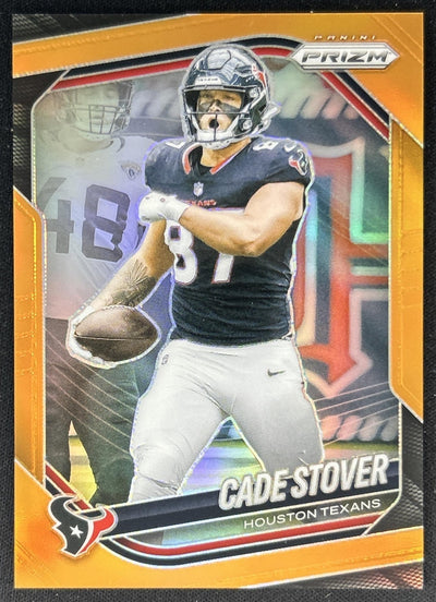 Cade Stover 2025 Panini Prizm Orange /249 Texans Sports Trading Cards