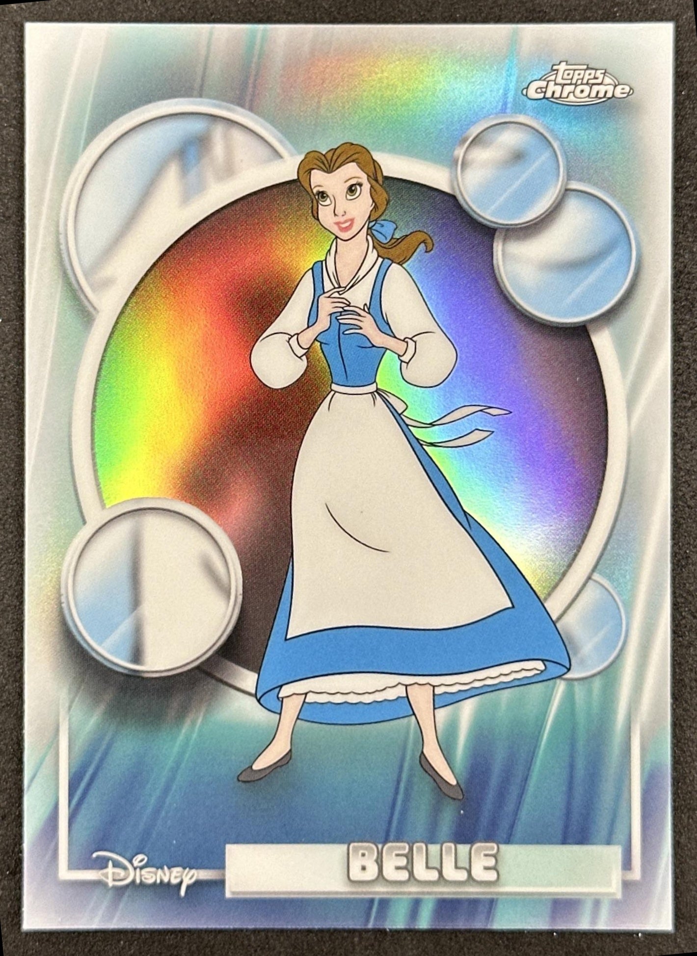 Belle 2026 Topps Chrome Disney Refractor Beauty and the Beast Front