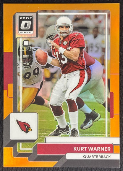 Kurt Warner 2022 Panini Donruss Optic Orange /199 Cardinals Sports Trading Cards