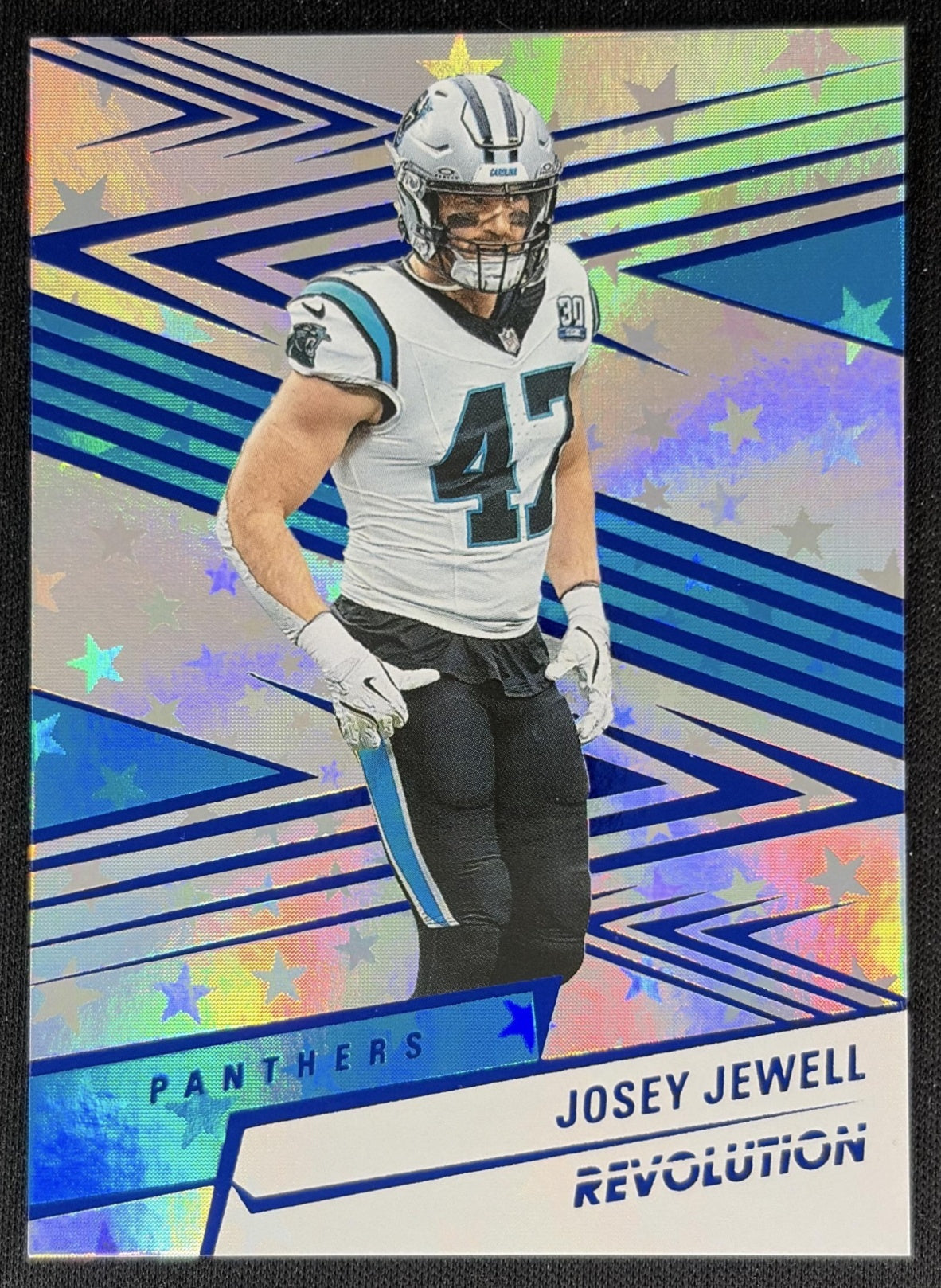 Josey Jewell 2025 Panini Revolution Blue Astro /549 Panthers Sports Trading Cards