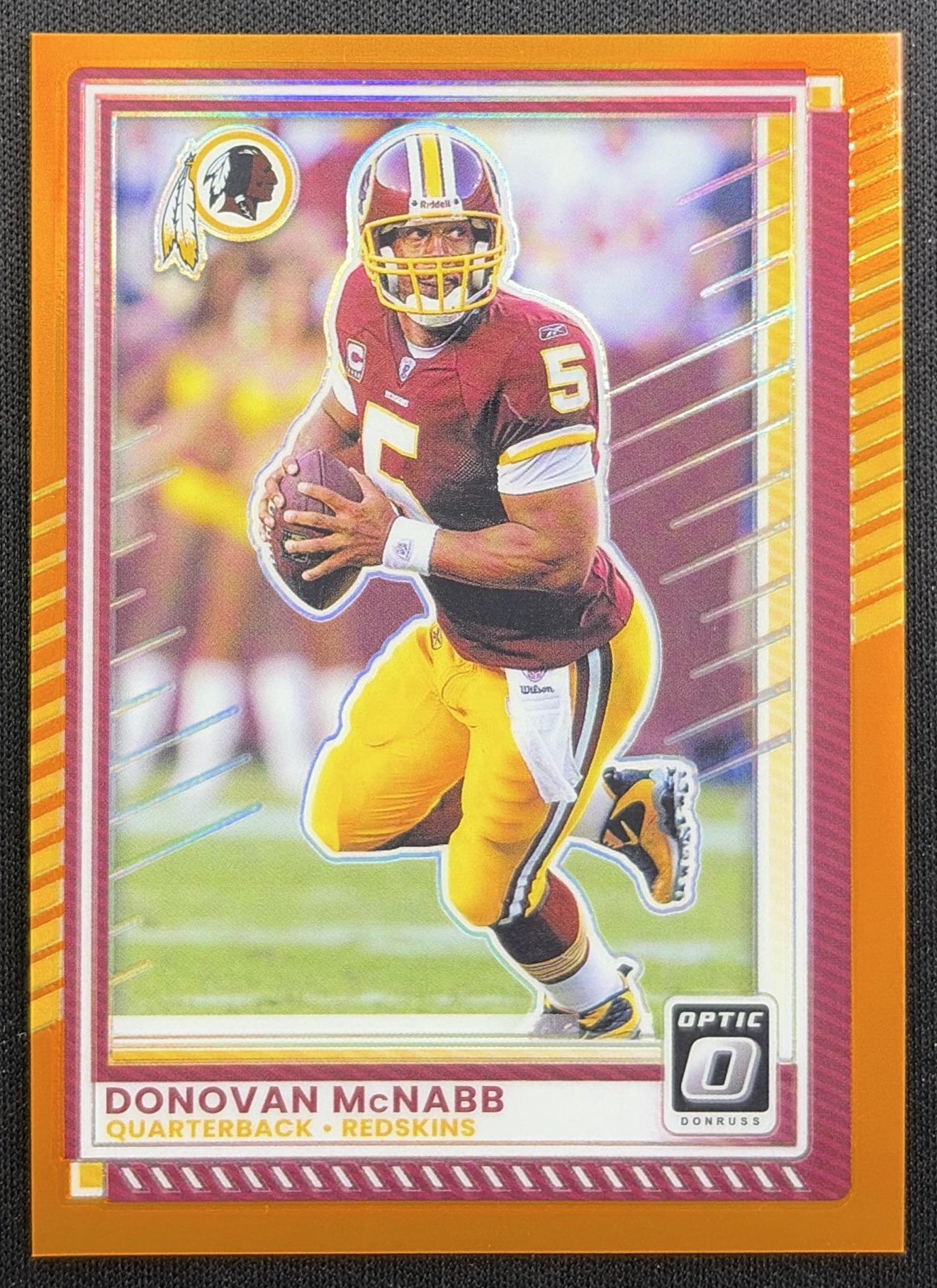 Donovan McNabb 2025 Panini Donruss Optic Orange Prizm /299 Redskins