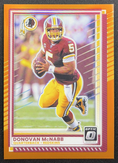 Donovan McNabb 2025 Panini Donruss Optic Orange Prizm /299 Redskins