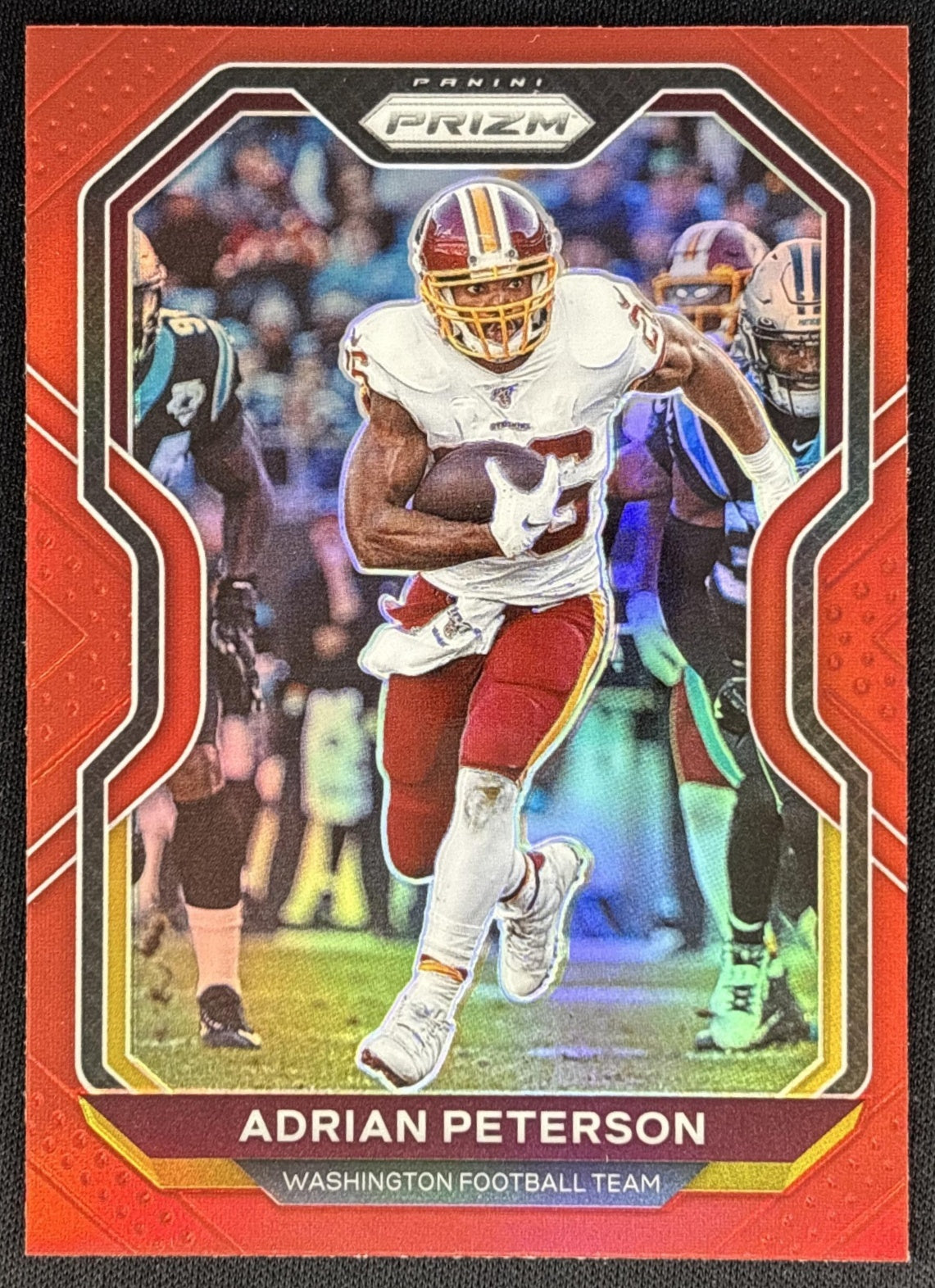 Adrian Peterson 2020 Panini Prizm Red Retail Commanders Sports Trading Card
