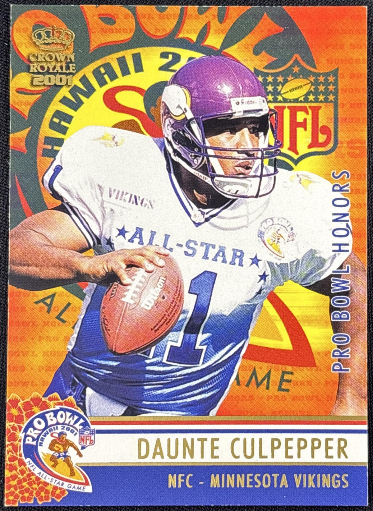 Daunte Culpepper 2001 Pacific Crown Royale Pro Bowl Honors /850 Vikings