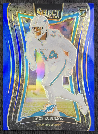 Chop Robinson 2024 Panini Select Suite Blue Prizm /99 Dolphins