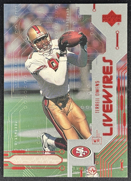 Terrell Owens 1999 Upper Deck Live Wires 49ers Sports Trading Cards