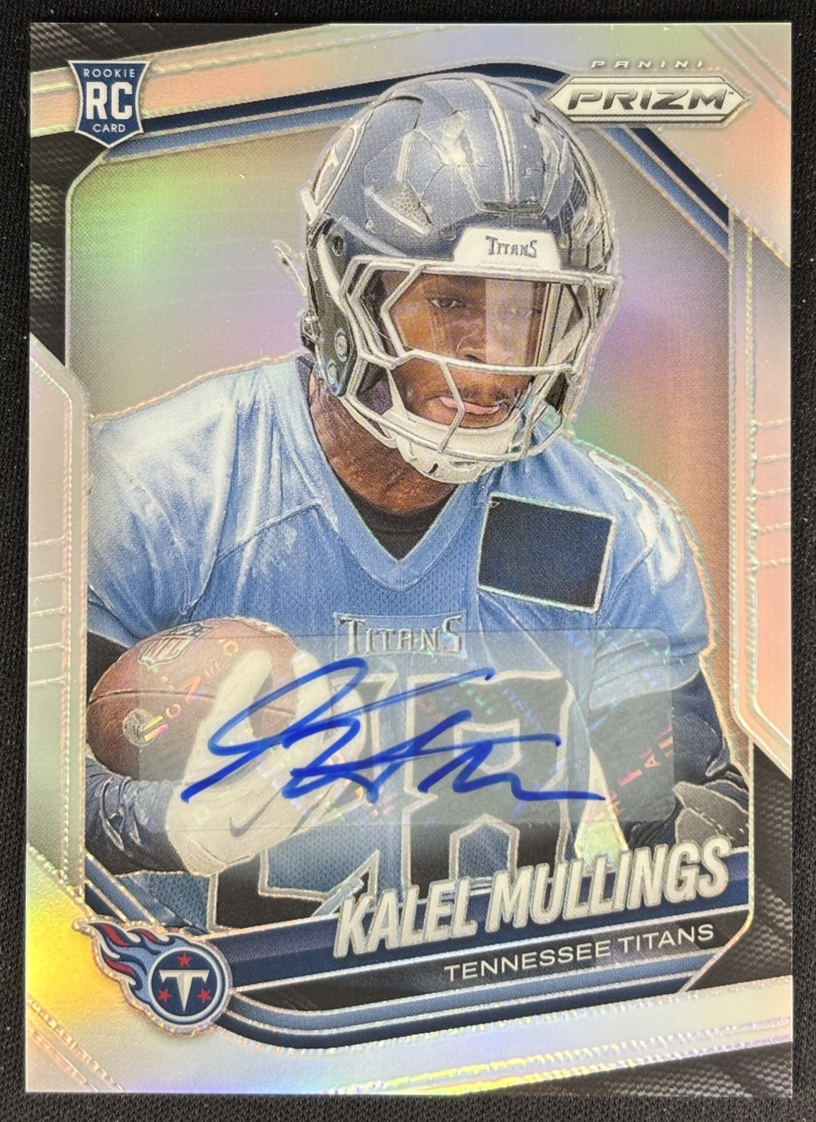 Kalel Mullings 2025 Panini Prizm Rookie Auto Silver Titans Default Title Sports Trading Cards
