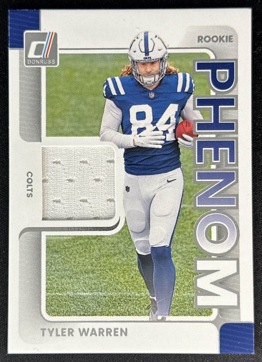 Tyler Warren 2025 Panini Donruss Rookie Phenom Jerseys Colts