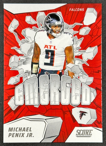 Michael Penix Jr. 2025 Score Emerged Falcons Sports Trading Cards