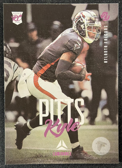 Kyle Pitts 2021 Panini Chronicles Luminance Update Rookies Pink Falcons