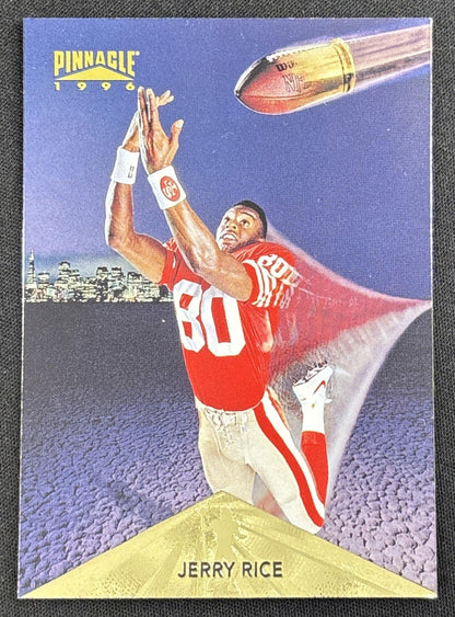 Jerry Rice 1996 Pinnacle Foil 49ers Sports Trading Card