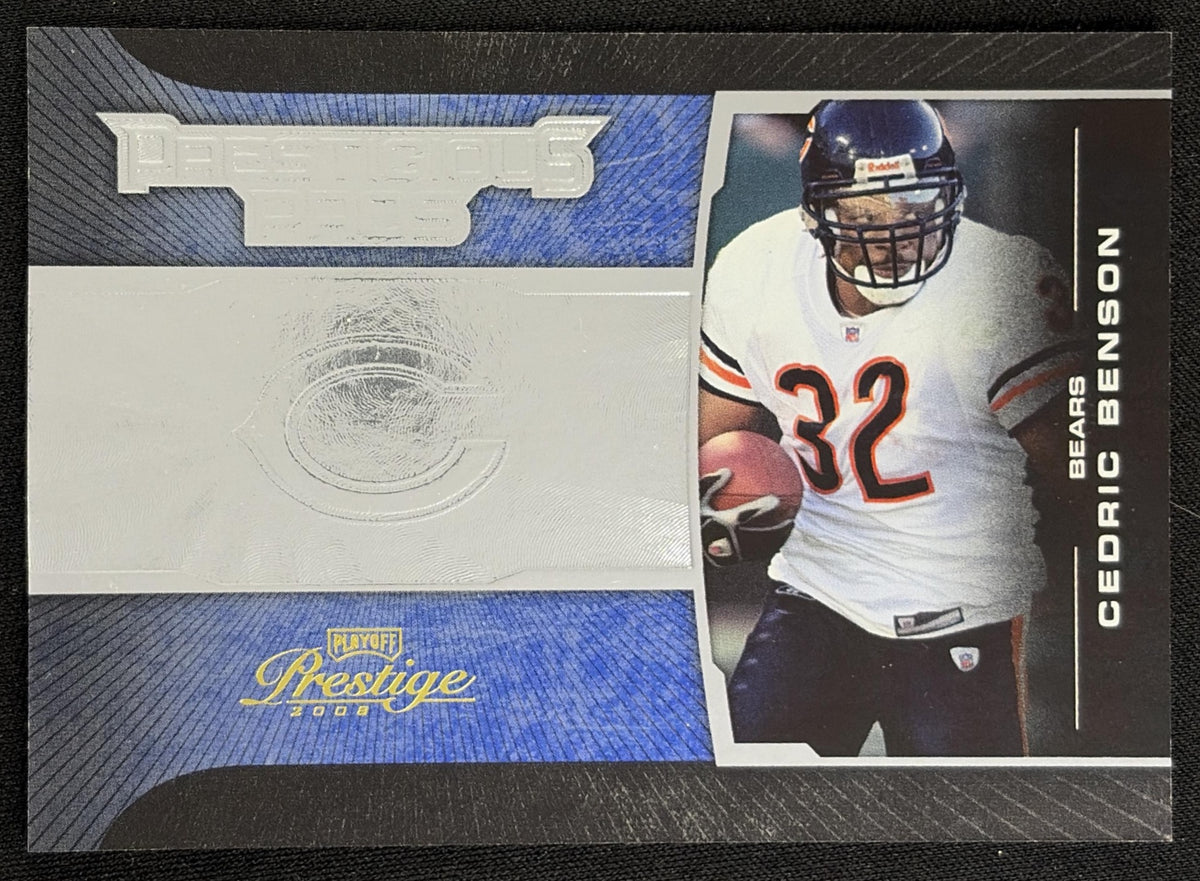 Cedric Benson 2008 Playoff Prestige Prestigious Pros Blue /1000 Bears - front