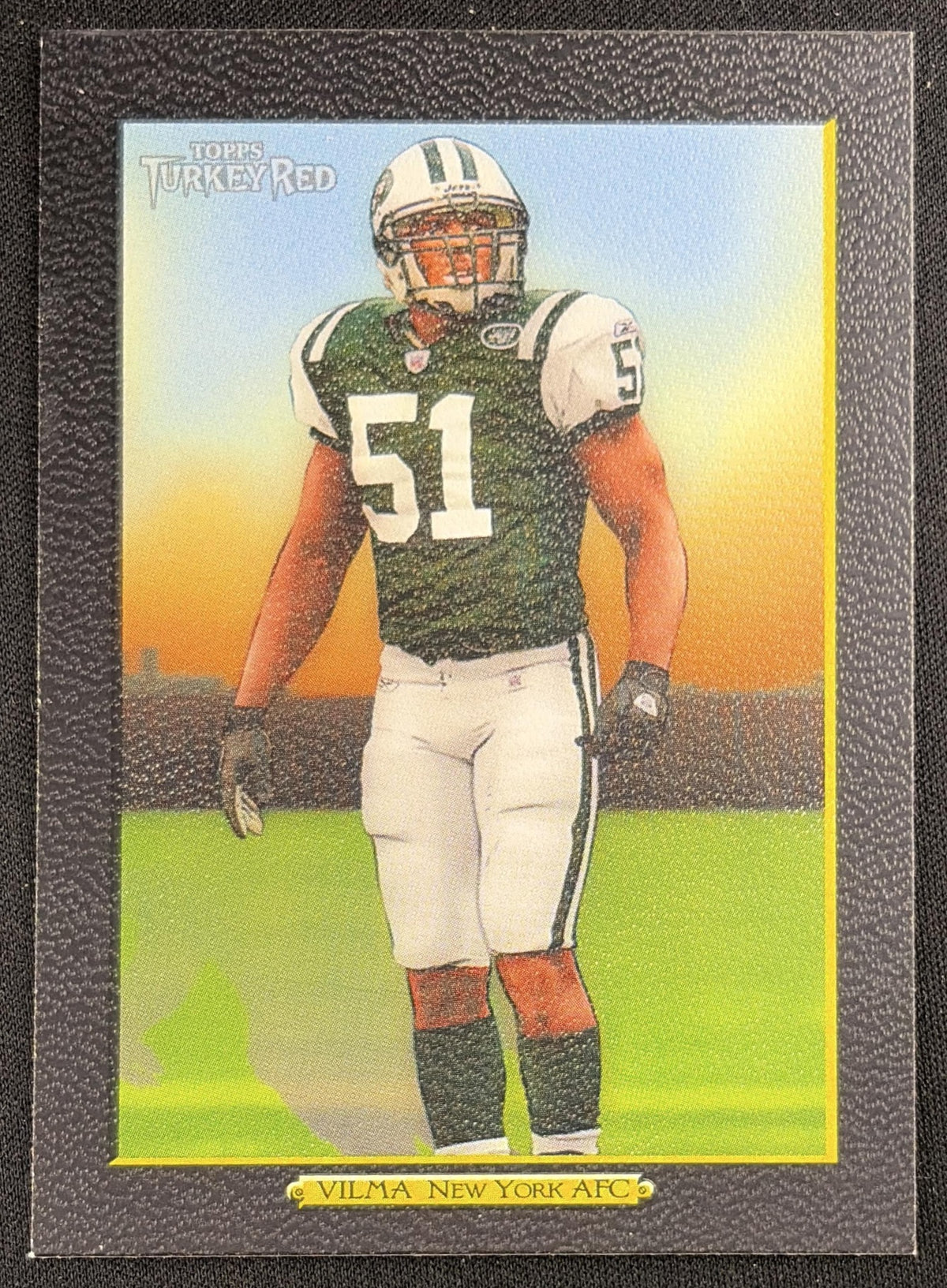 Jonathan Vilma 2005 Topps Turkey Red Black Jets - Front