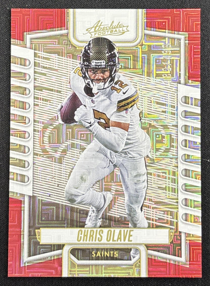 Chris Olave 2023 Panini Absolute Red Squares /499 Saints