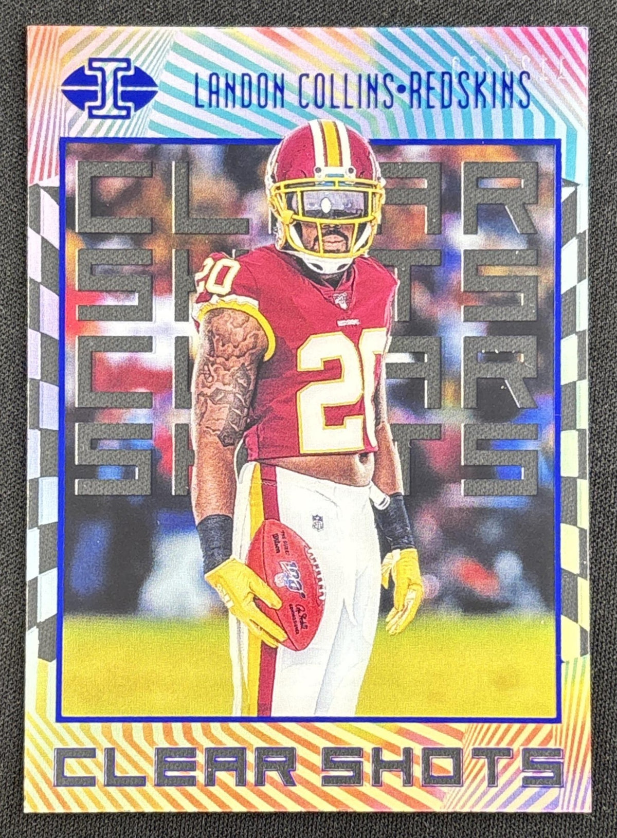 Landon Collins 2019 Panini Illusions Clear Shots Blue /299 Redskins