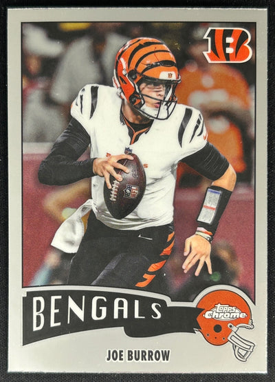 Joe Burrow 2025 Topps Chrome 1975 Bengals Sports Trading Cards