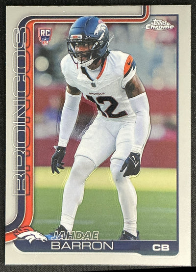 Jahdae Barron 2025 Chrome Rookie Broncos Sports Trading Cards