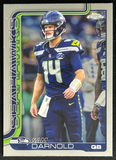 Sam Darnold 2025 Topps Chrome Seahawks Sports Trading Cards