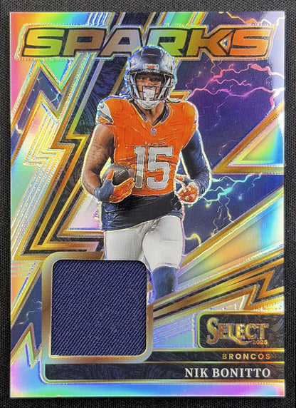 Nik Bonitto 2025 Panini Select Sparks Silver Prizm /149 Broncos